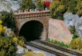 Double track tunnel portal